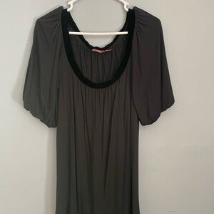 Juicy Couture Black Dress with Puff Sleeves